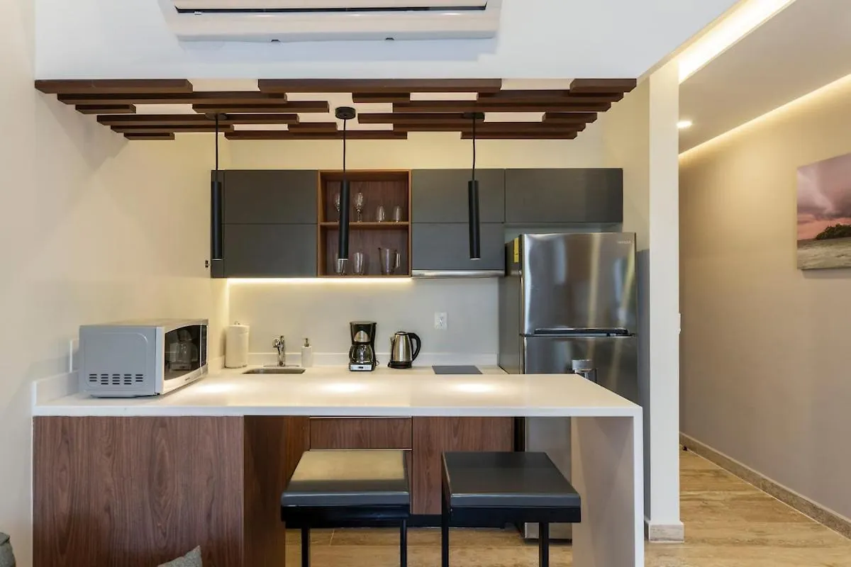 Brand New Studio With King Bed And Rooftop Pool Tulum Apartament